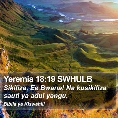 Yeremia 18:19 SWHULB Bible Verse Image