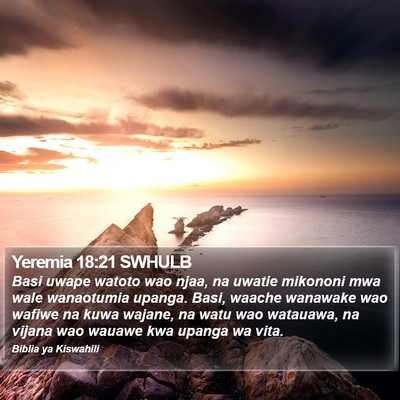 Yeremia 18:21 SWHULB Bible Verse Image