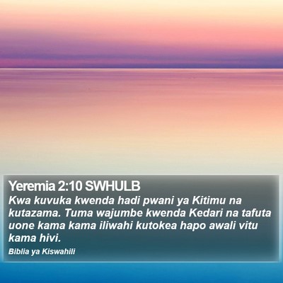 Yeremia 2:10 SWHULB Bible Verse Image