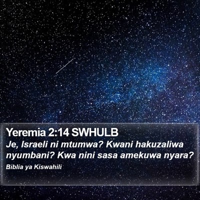 Yeremia 2:14 SWHULB Bible Verse Image