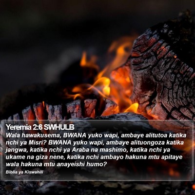 Yeremia 2:6 SWHULB Bible Verse Image