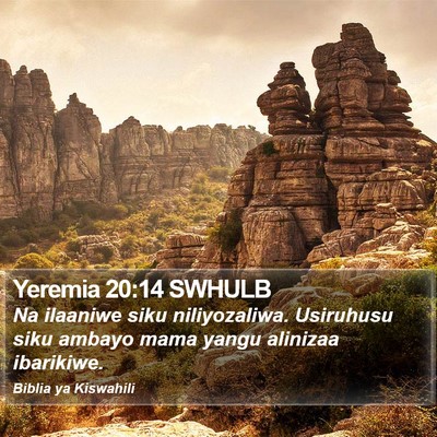 Yeremia 20:14 SWHULB Bible Verse Image