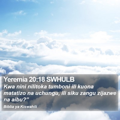 Yeremia 20:18 SWHULB Bible Verse Image