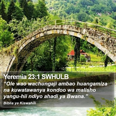 Yeremia 23:1 SWHULB Bible Verse Image