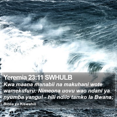 Yeremia 23:11 SWHULB Bible Verse Image