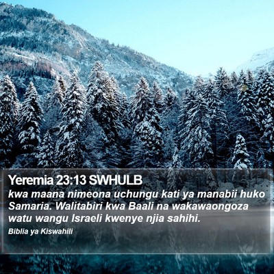 Yeremia 23:13 SWHULB Bible Verse Image