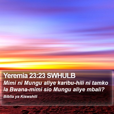 Yeremia 23:23 SWHULB Bible Verse Image
