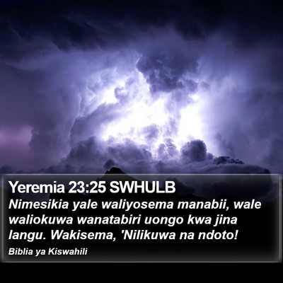 Yeremia 23:25 SWHULB Bible Verse Image