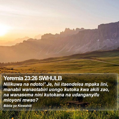 Yeremia 23:26 SWHULB Bible Verse Image