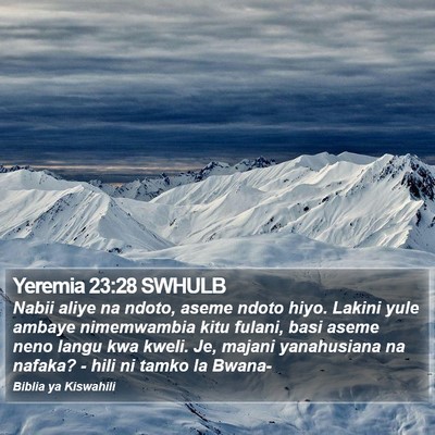 Yeremia 23:28 SWHULB Bible Verse Image