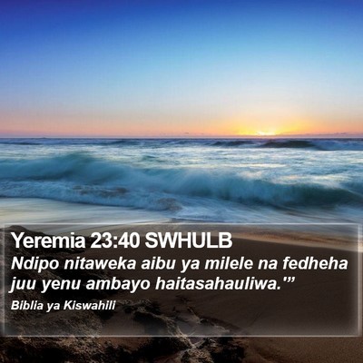Yeremia 23:40 SWHULB Bible Verse Image