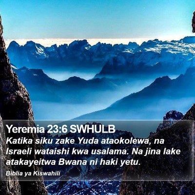 Yeremia 23:6 SWHULB Bible Verse Image