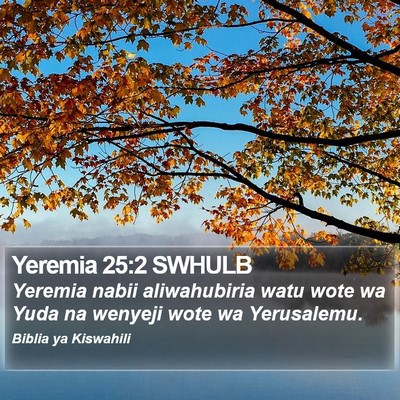 Yeremia 25:2 SWHULB Bible Verse Image