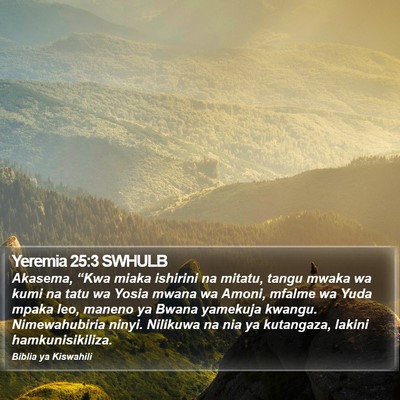 Yeremia 25:3 SWHULB Bible Verse Image