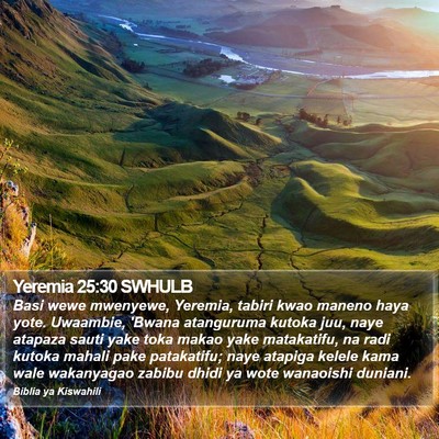 Yeremia 25:30 SWHULB Bible Verse Image