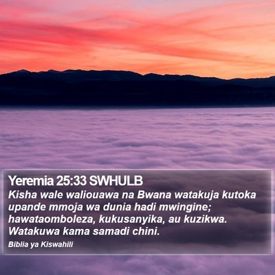Yeremia 25:33 SWHULB Bible Verse Image