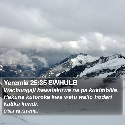 Yeremia 25:35 SWHULB Bible Verse Image