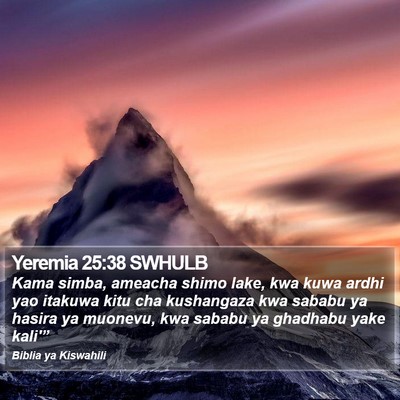 Yeremia 25:38 SWHULB Bible Verse Image