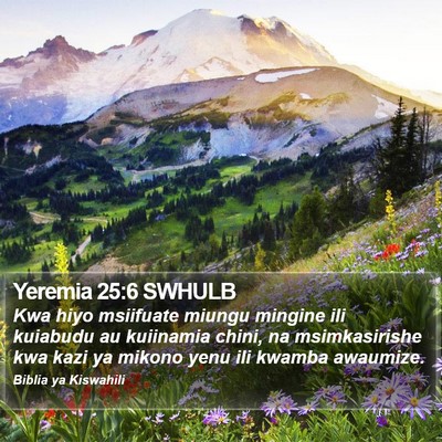 Yeremia 25:6 SWHULB Bible Verse Image