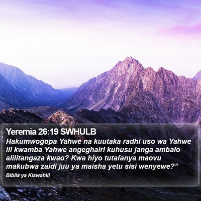 Yeremia 26:19 SWHULB Bible Verse Image