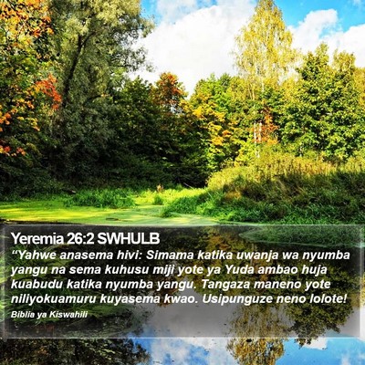 Yeremia 26:2 SWHULB Bible Verse Image