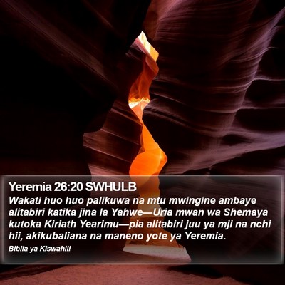 Yeremia 26:20 SWHULB Bible Verse Image