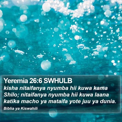 Yeremia 26:6 SWHULB Bible Verse Image
