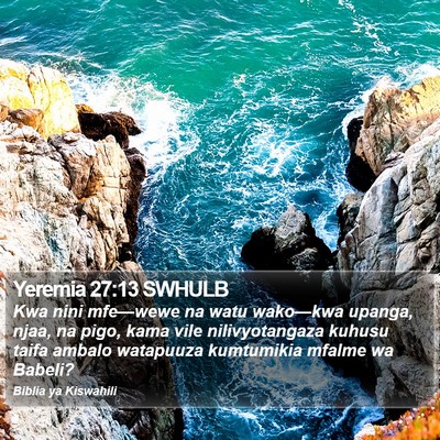 Yeremia 27:13 SWHULB Bible Verse Image