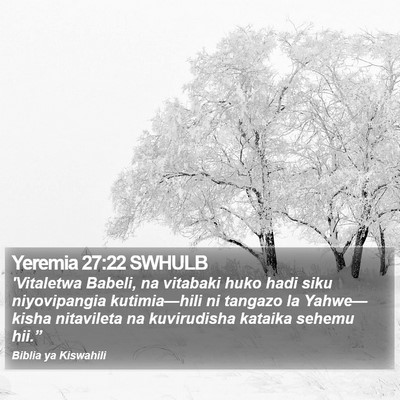 Yeremia 27:22 SWHULB Bible Verse Image