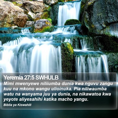 Yeremia 27:5 SWHULB Bible Verse Image