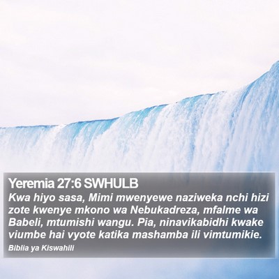 Yeremia 27:6 SWHULB Bible Verse Image