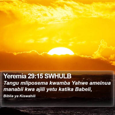 Yeremia 29:15 SWHULB Bible Verse Image