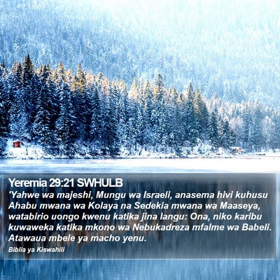 Yeremia 29:21 SWHULB Bible Verse Image