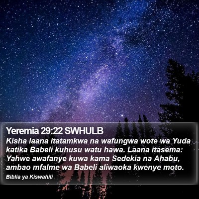 Yeremia 29:22 SWHULB Bible Verse Image