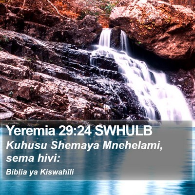 Yeremia 29:24 SWHULB Bible Verse Image