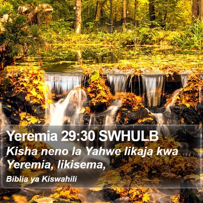 Yeremia 29:30 SWHULB Bible Verse Image