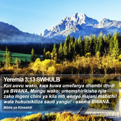 Yeremia 3:13 SWHULB Bible Verse Image