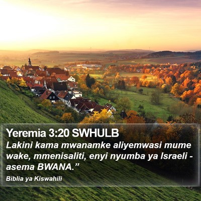 Yeremia 3:20 SWHULB Bible Verse Image