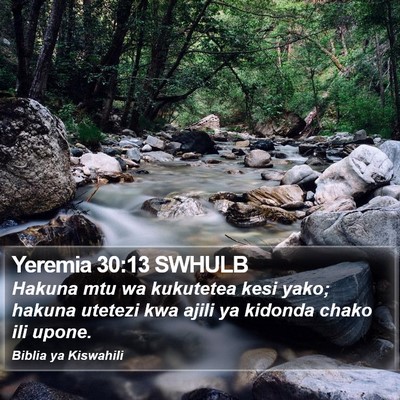 Yeremia 30:13 SWHULB Bible Verse Image