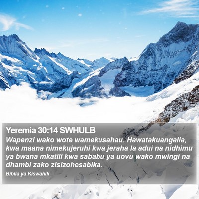 Yeremia 30:14 SWHULB Bible Verse Image