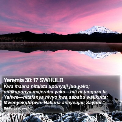 Yeremia 30:17 SWHULB Bible Verse Image