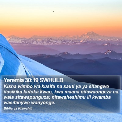 Yeremia 30:19 SWHULB Bible Verse Image