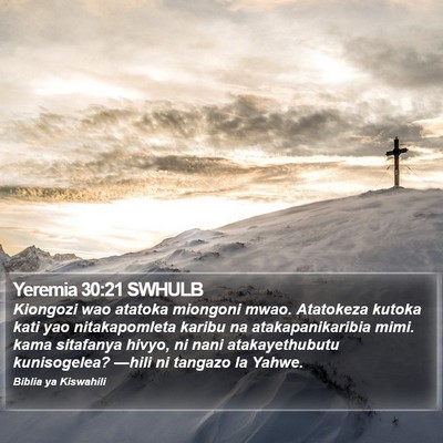 Yeremia 30:21 SWHULB Bible Verse Image