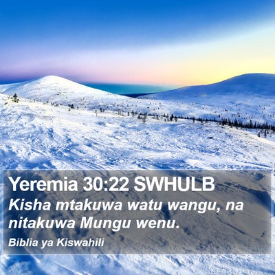 Yeremia 30:22 SWHULB Bible Verse Image