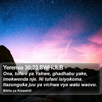 Yeremia 30:23 SWHULB Bible Verse Image