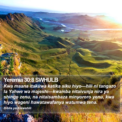 Yeremia 30:8 SWHULB Bible Verse Image