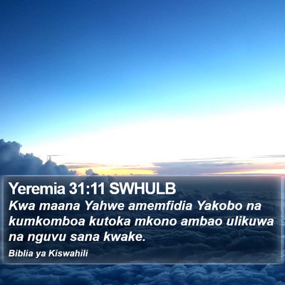 Yeremia 31:11 SWHULB Bible Verse Image