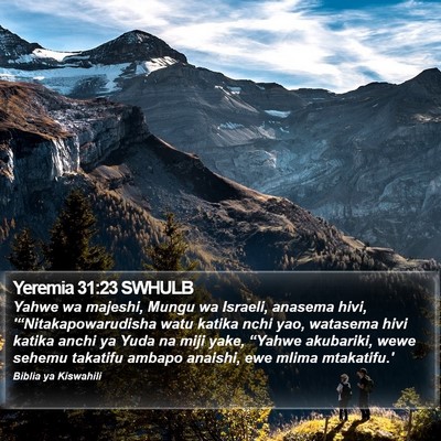 Yeremia 31:23 SWHULB Bible Verse Image
