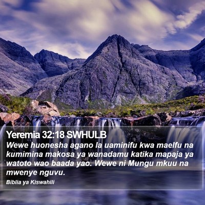 Yeremia 32:18 SWHULB Bible Verse Image