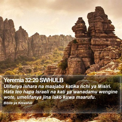 Yeremia 32:20 SWHULB Bible Verse Image